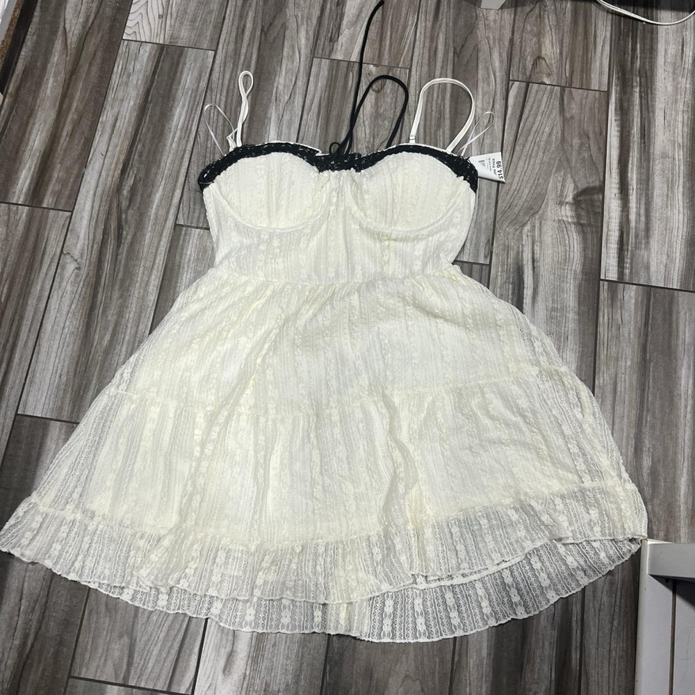 T.J.Maxx White and Black Maxi Dress